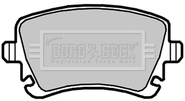 BORG & BECK Комплект тормозных колодок, дисковый тормоз BBP2139